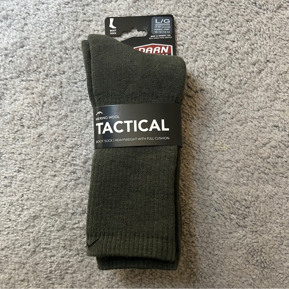 Darn Tough Men's Tactical Merino Wool Socks - Green Size L - Picture 1 of 11